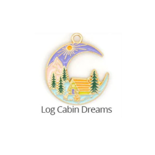 Log Cabin Dreams Charm