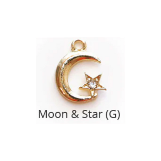 Moon & Star (Gold) Charm