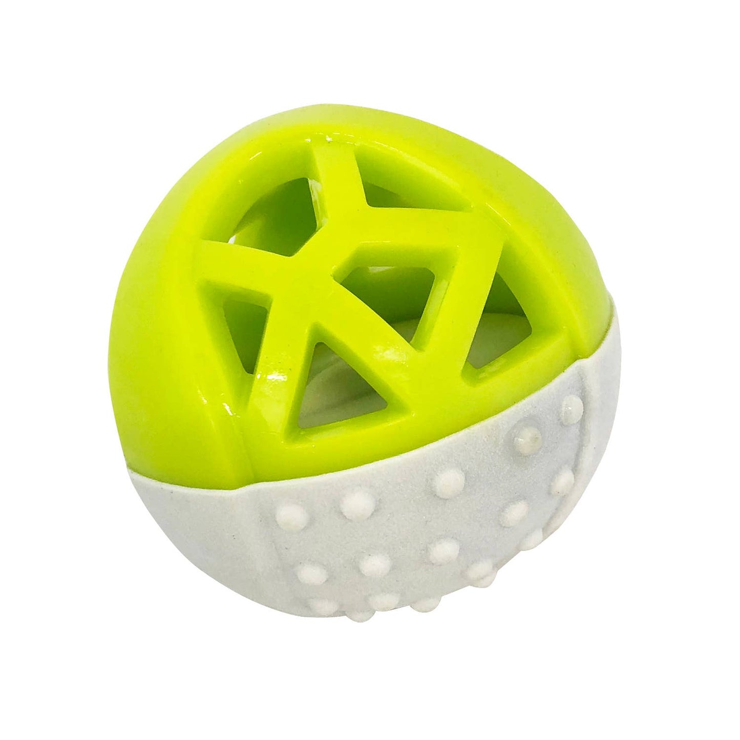Totally Pooched Catch n' Squeak Ball Foam Rubber Grey/Green