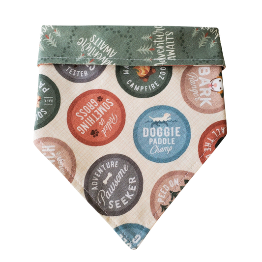 Merit Badge - Reversible Dog Collar Bandana