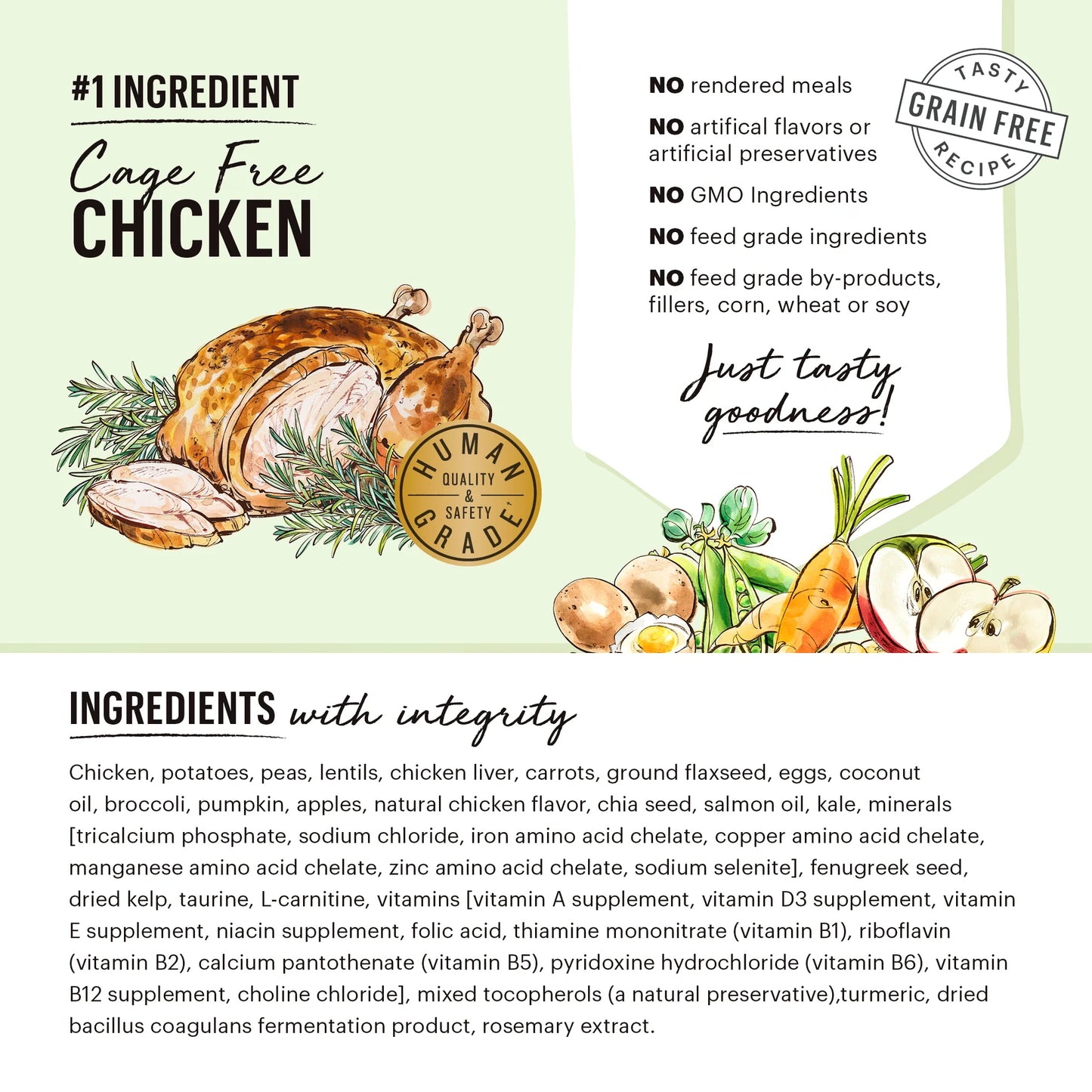 Honest Kitchen Small Breed Chicken Clusters made with premium chicken and natural ingredients, offering a crunchy, nutrient-packed treat specifically designed for small breed dogs.