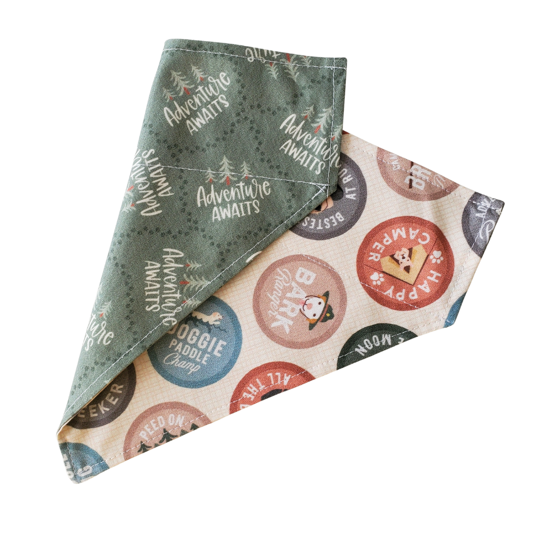 Merit Badge - Reversible Dog Collar Bandana