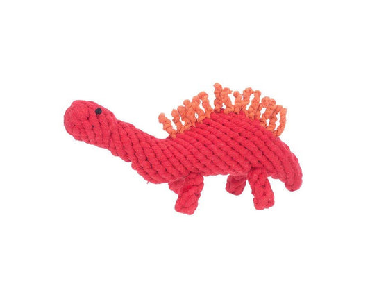 Jax & Bones Stew the Stegosaurus Rope Dog Toy Large 13"