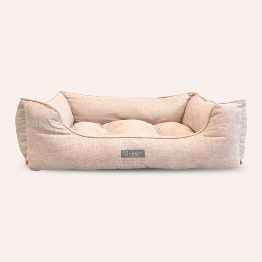 NANDOG Poplin Large Reversible Dog Bed- TAN