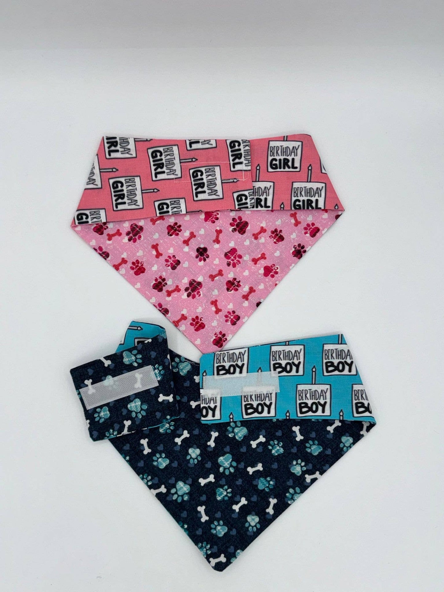 Birthday Girl Black Ink Reversible Bandana