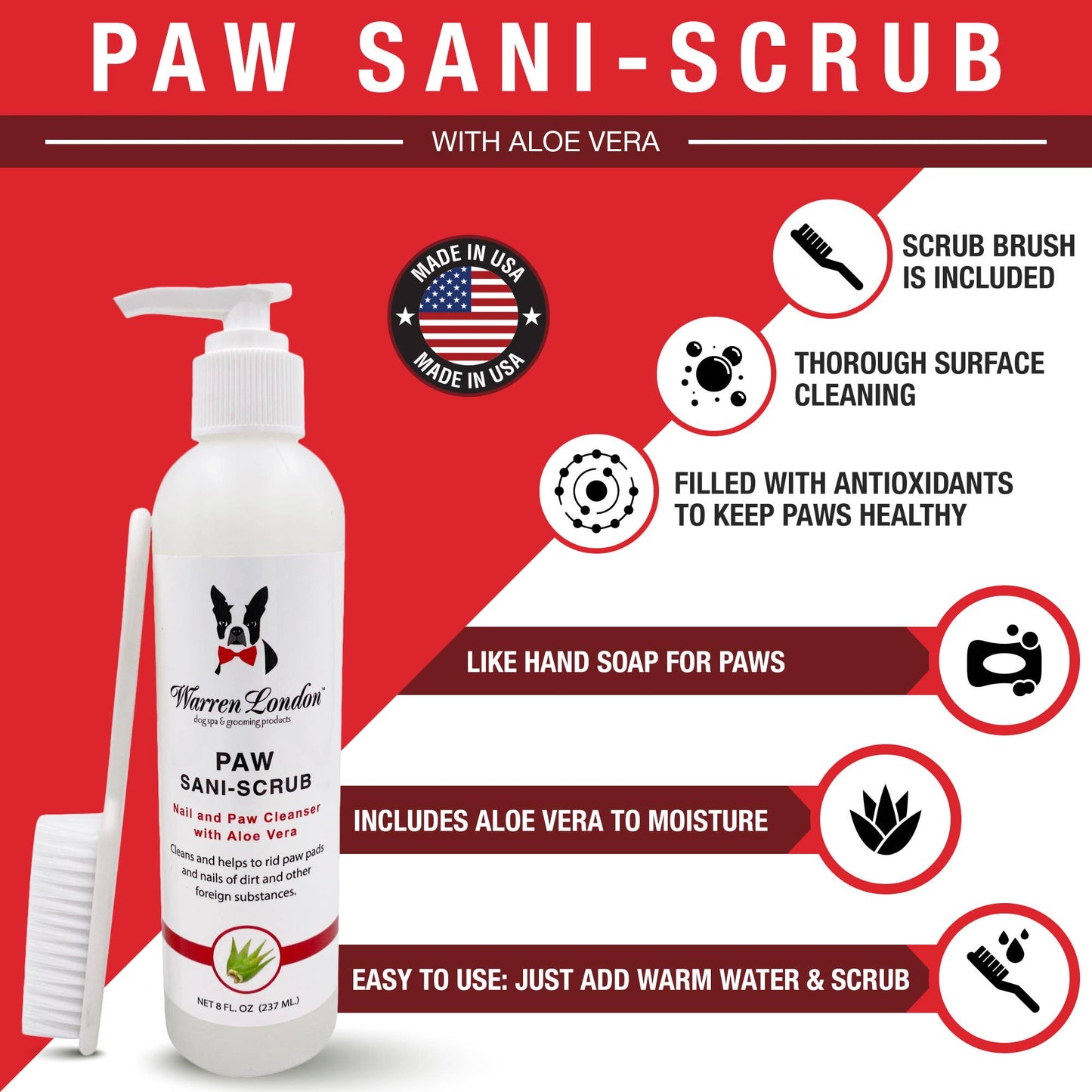 Paw Sani-Scrub - 2 Sizes: 8oz