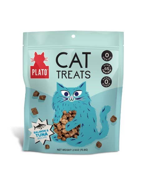 Plato Air-Dried Cat Treats Tuna & Salmon Recipe 2.5oz