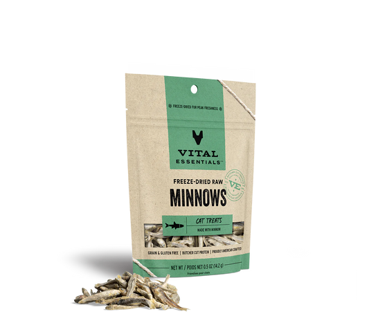 Vital Essentials Freeze-Dried Minnows for Cats -.50oz