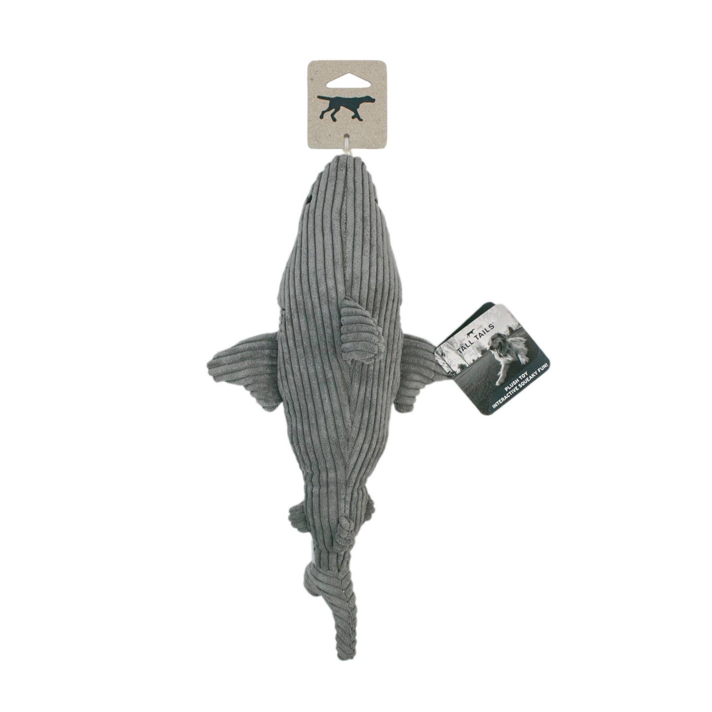 Tall Tails Crunch Plush Shark Dog Toy - 14"