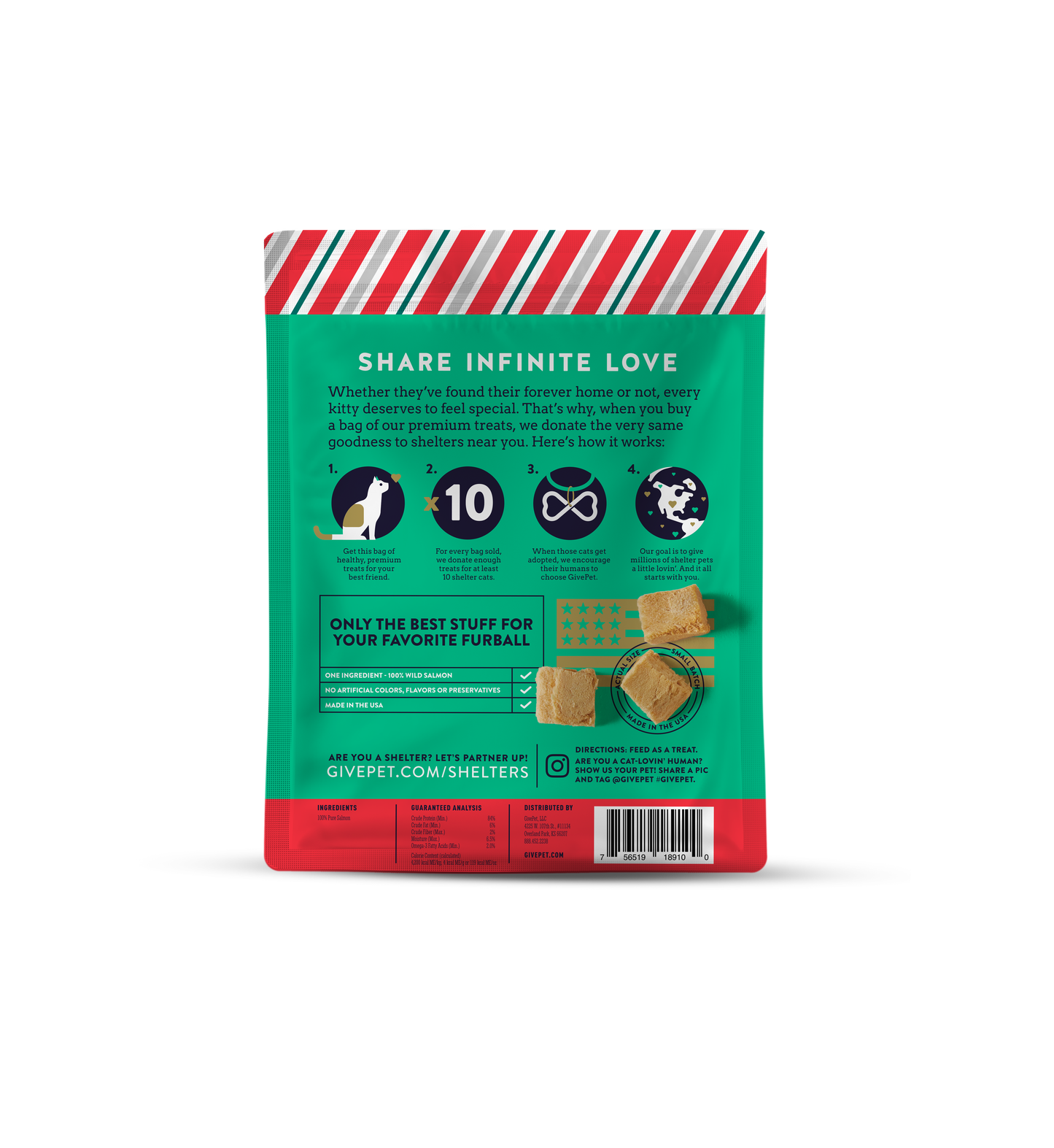 GivePet Naughty or Mice Freeze Dried Christmas Cat Treats