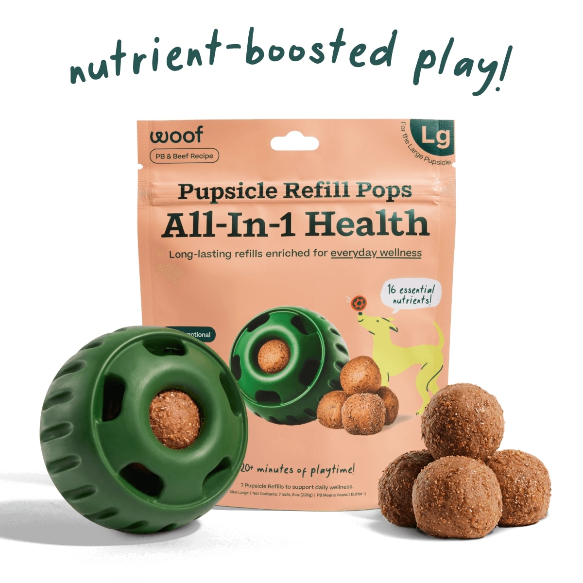 All-In-1 Health Pupsicle Pops - Long Lasting Treats for Pupsicle Toy