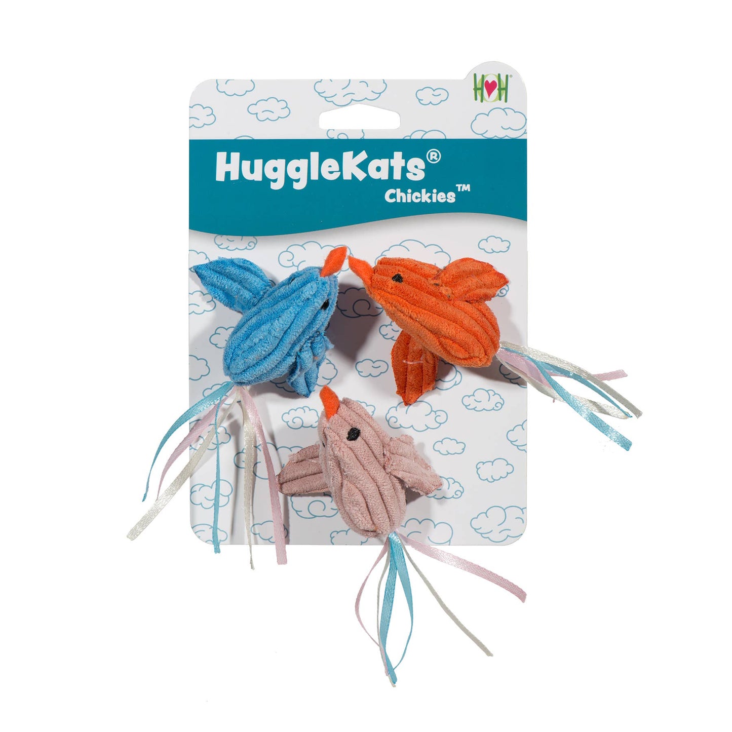 HuggleKats® Chickies Cat Toys (3pk)