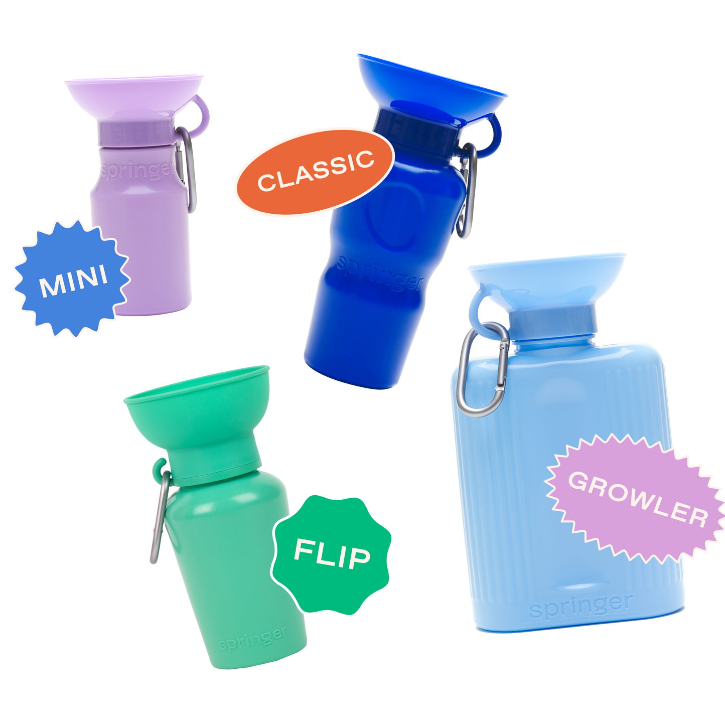 Dog Travel Water Bottle | Flip 20 oz