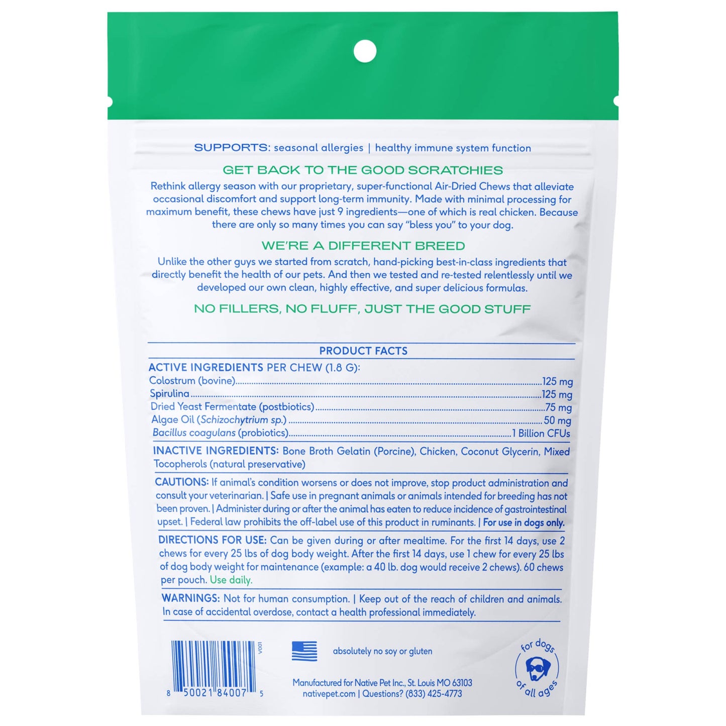 Allergy & Immune Chews, an Allergy & Itch Relief Supplement