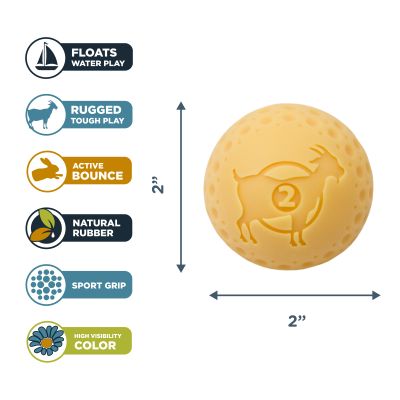 Yellow Goat Ball -2" (Small 2 Pack)