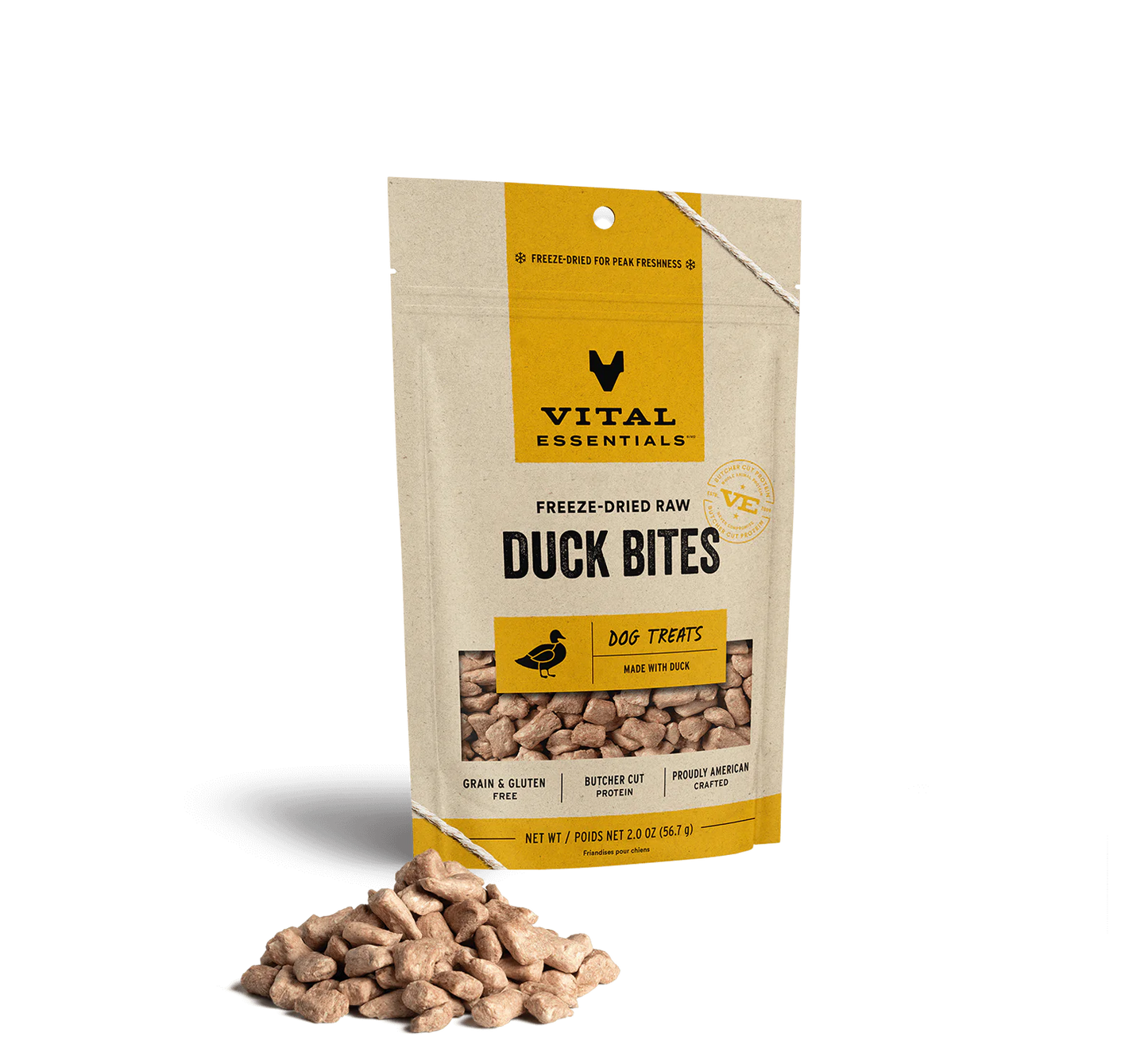 Vital Essentials Freeze-Dried Duck Bites -2.5oz