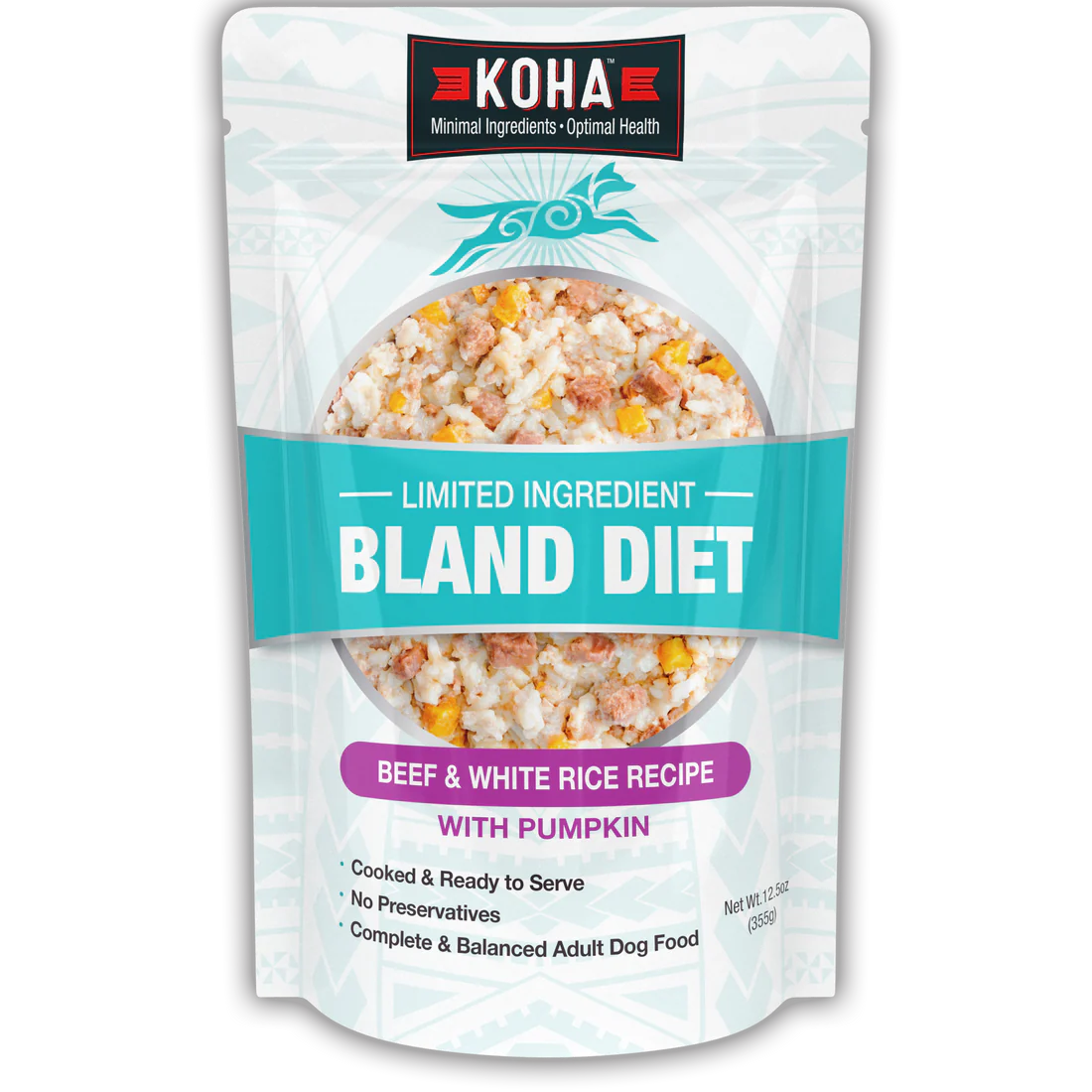 Koha Bland Diet- Beef & Rice -12.5oz