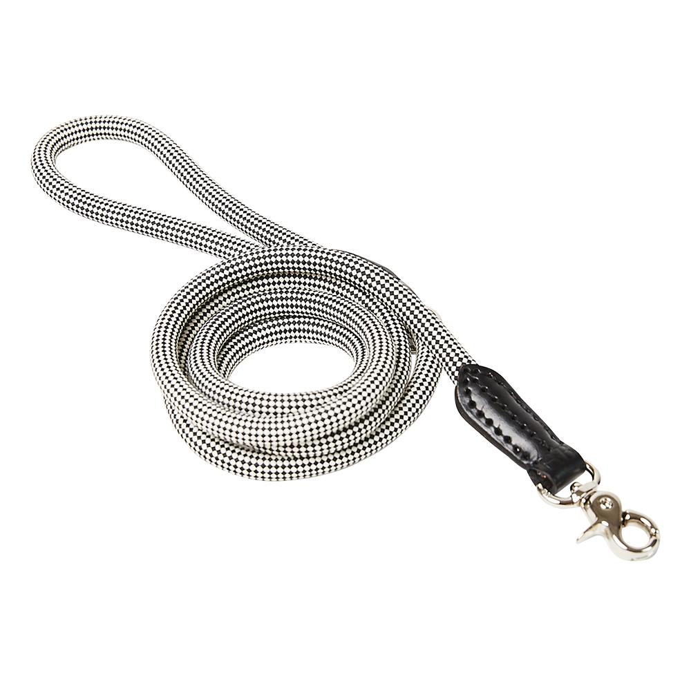 Black Check Rope Leash