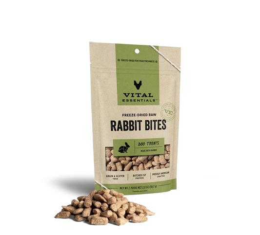 Vital Essentials Freeze-Dried Rabbit Bites-2.5oz