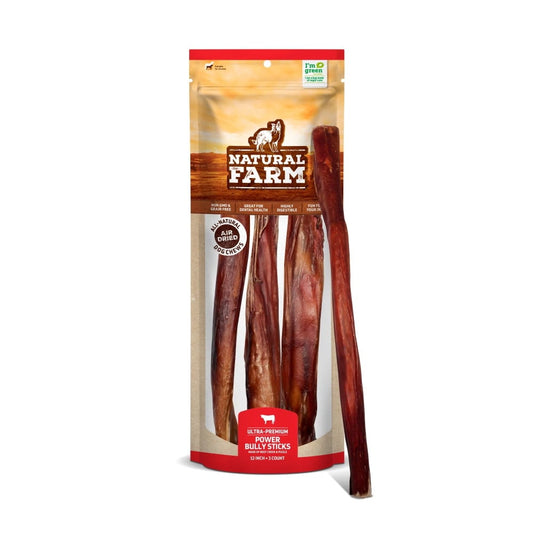 Natural Farm Power Bully Stick 12"- 3 Pack