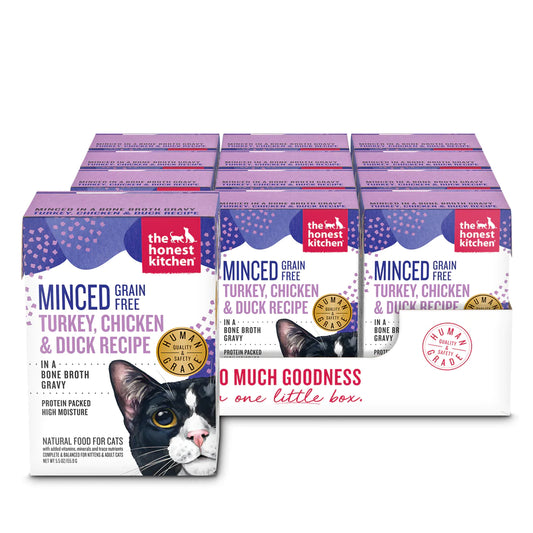 Minced Turkey Chicken & Duck for Cats -5.5oz