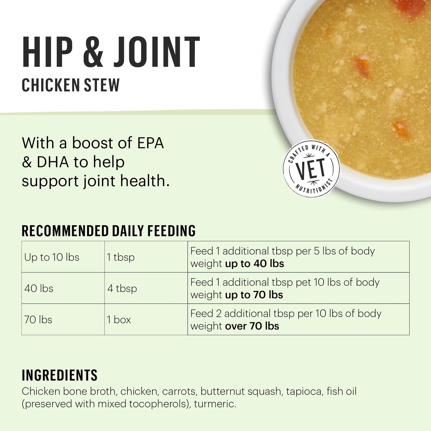 Pour Overs Hip & Joint Chicken Stew -5.5oz