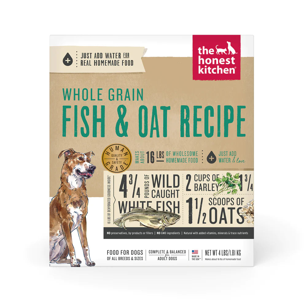 Dehydrated Whole Grain Fish & Oat Recipe