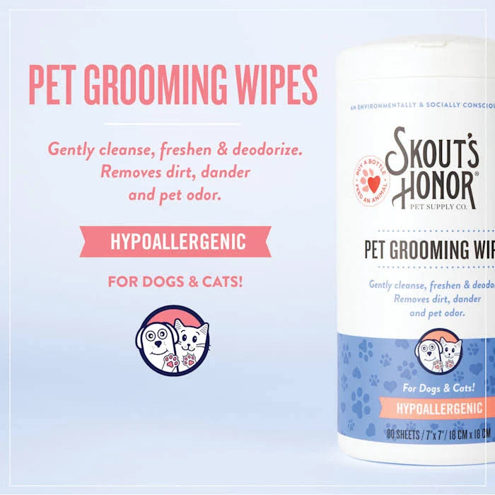 Skout's Honor Grooming Wipes-80ct