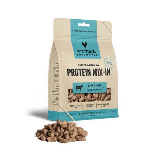 Vital Essentials Freeze Dried Beef Protein Mix In -6oz