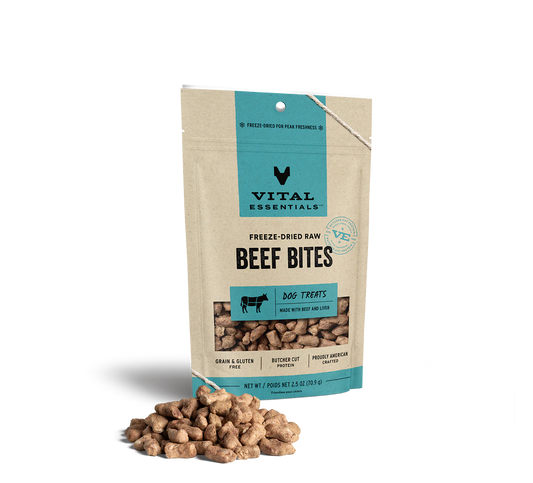 Vital Essential Freeze-Dried Beef Bites - 2.5oz