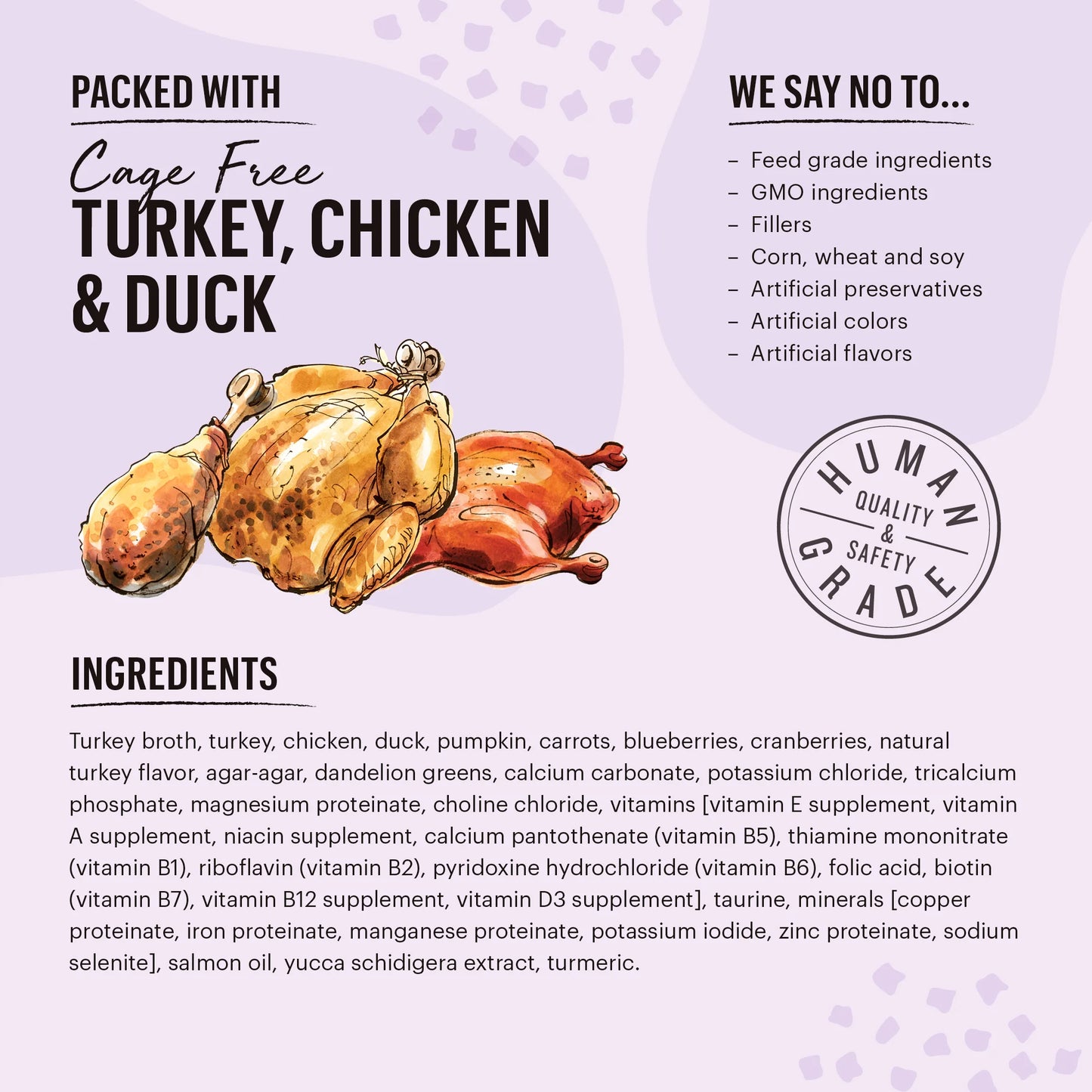 Minced Turkey Chicken & Duck for Cats -5.5oz