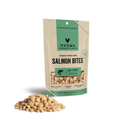 Vital Essentials Freeze-Dried Salmon Bites -2.5oz