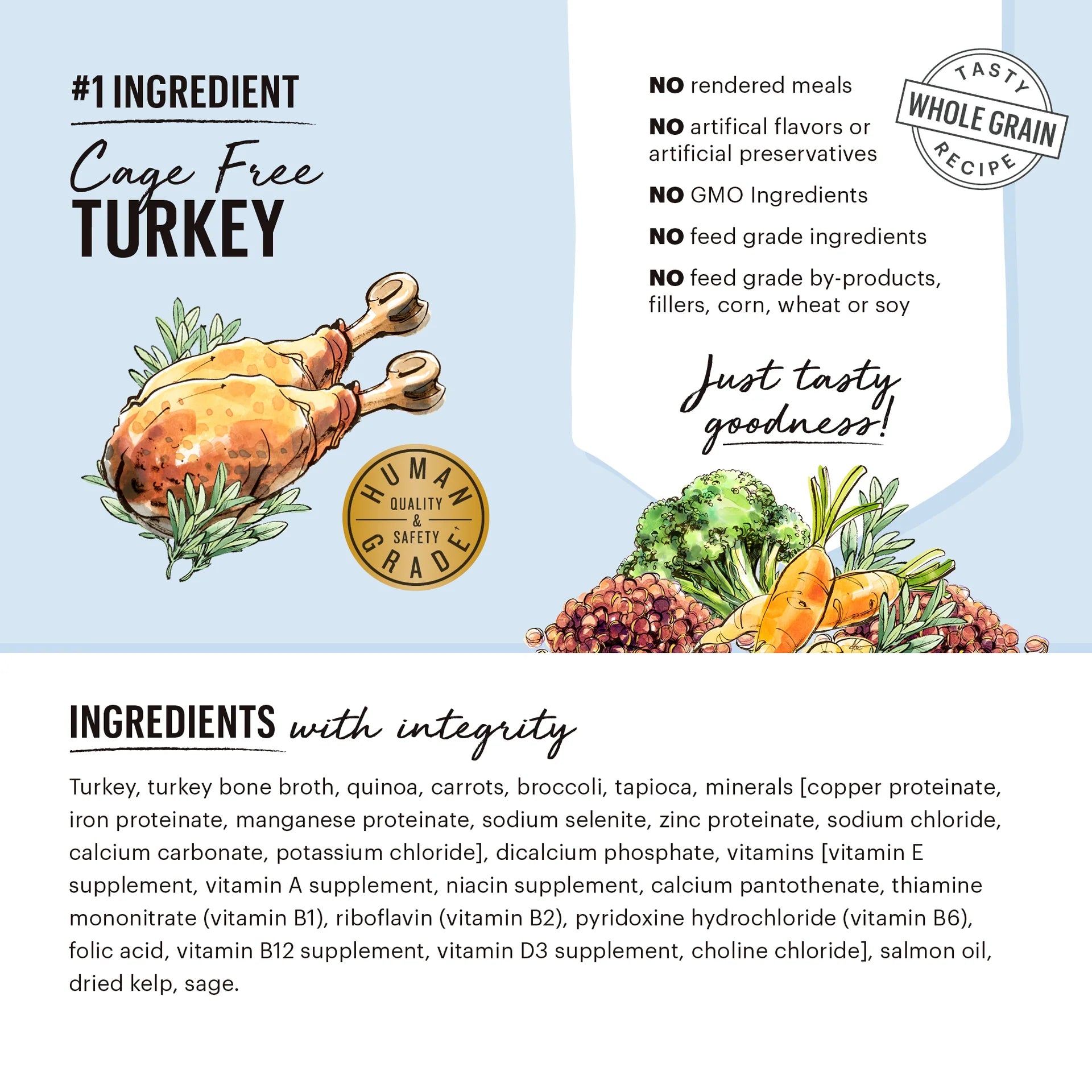 Honest Kitchen Tender Turkey Pot Stews made with tender turkey, wholesome vegetables, and natural ingredients, offering a hearty, delicious, and nutritious meal for your dog.