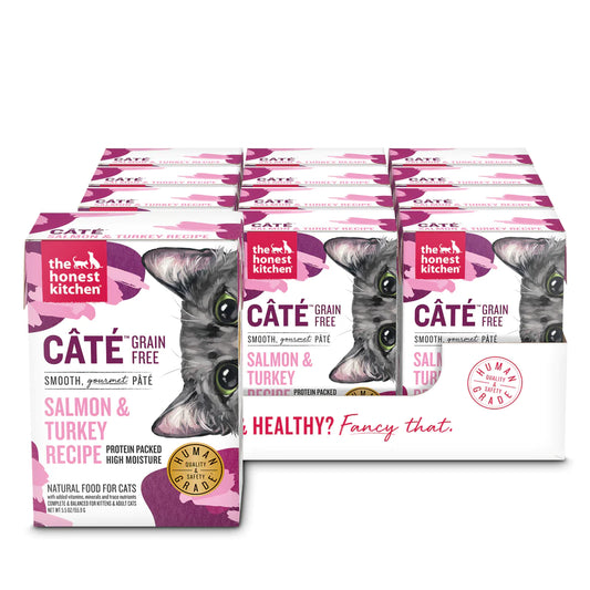 Cate Salmon & Turkey Pate for Cats -5.5oz