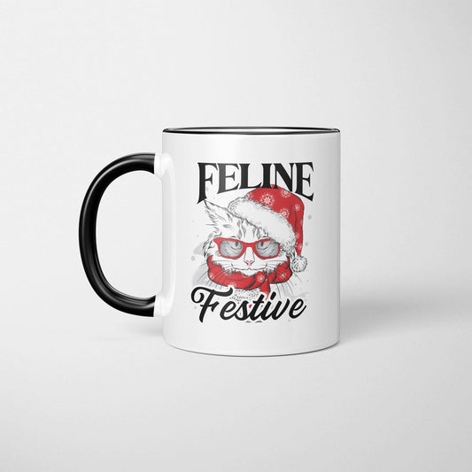 Feline Festive | Holiday Cat Mug