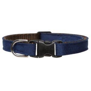 The Luxe - Ultrasuede® Cat Collar (Navy)