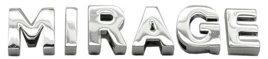 Letter I Chrome Sliding Charms - 18mm