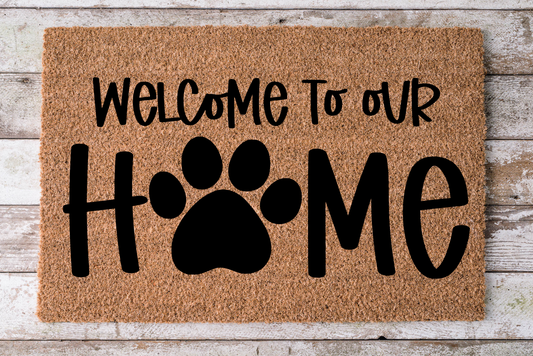 Welcome Home - Dog Door Mat - 30x18"