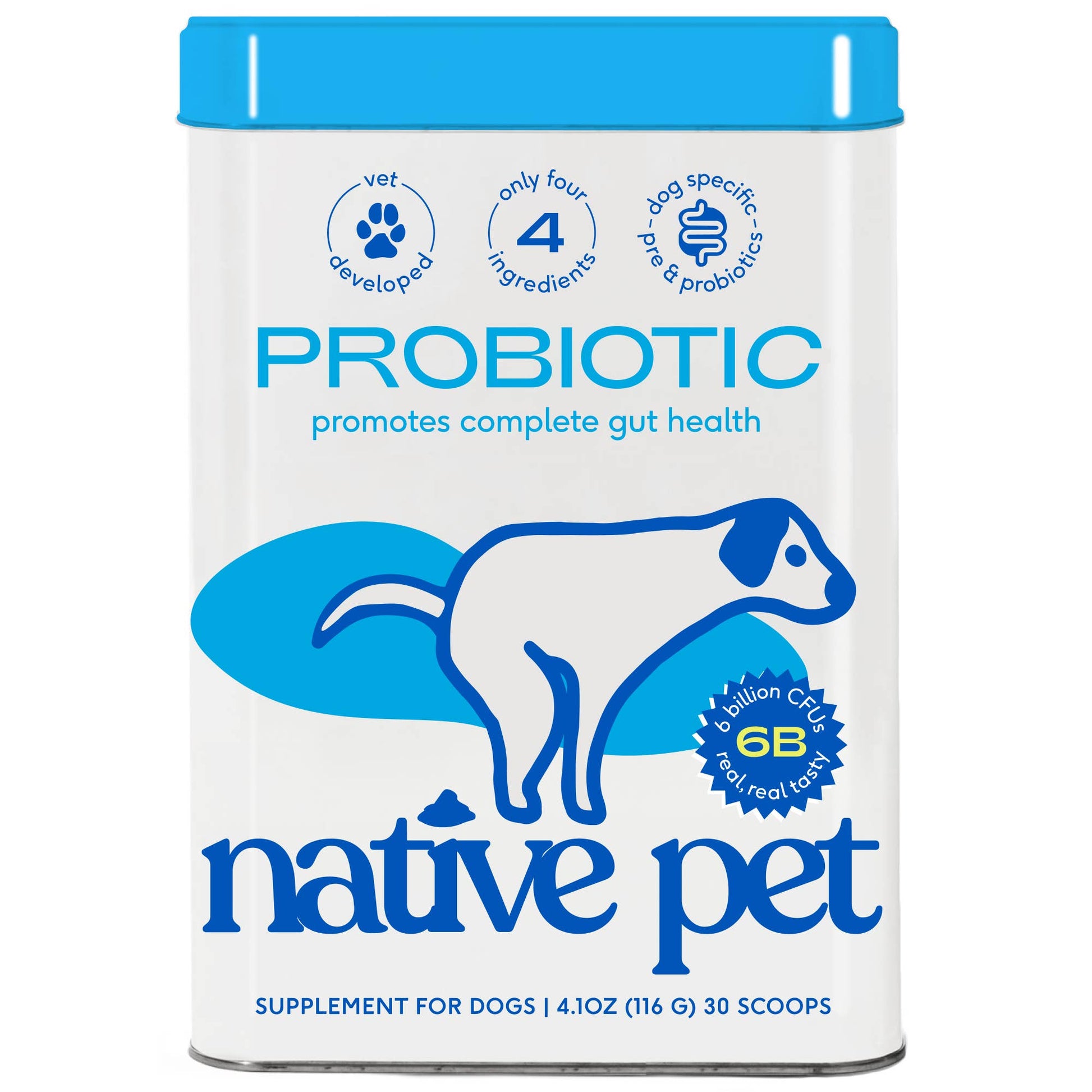 Native Pet Probiotic Powder for Dogs Natural Digestive