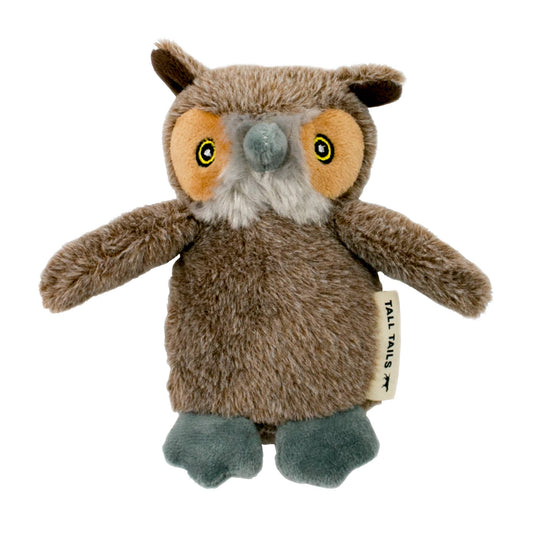 Tall Tails Plush Owl Squeaker Toy - 5"