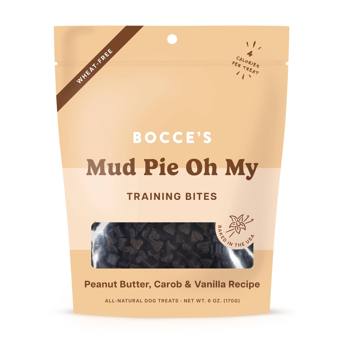 Bocce's Bakery Mud Pie Oh My Training Bites Dog Treats 6oz