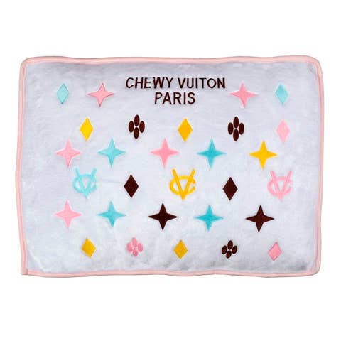White Chewy Vuiton Bed -Small