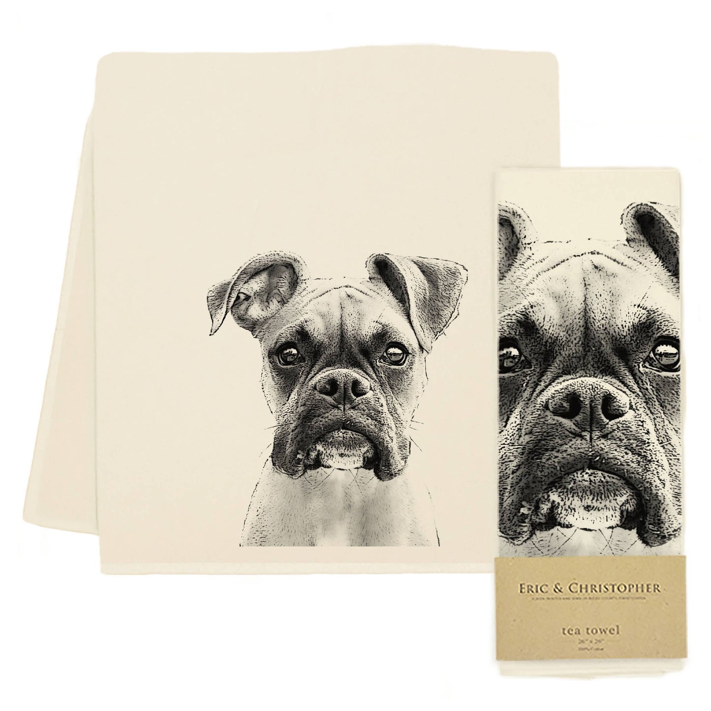 Boxer Tea Towel