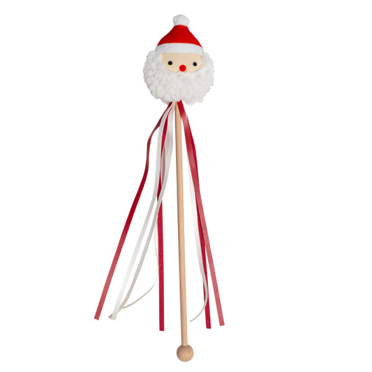 Holiday Santa Cat Teaser Wand Toy