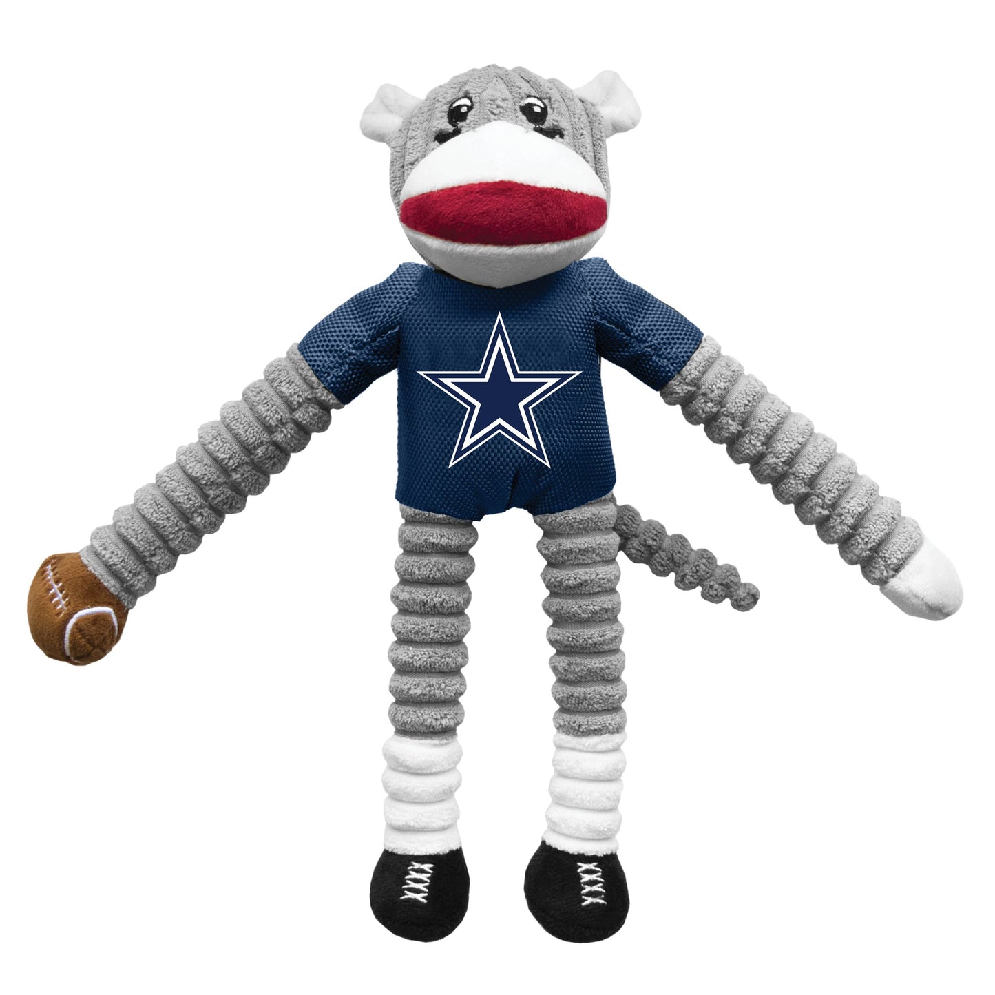NFL Dallas Cowboys Team Sock Monkey Pet Toy