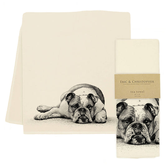 Bulldog Tea Towel