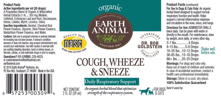 Cough, Wheeze, & Sneeze Herbal Remedy - 2oz