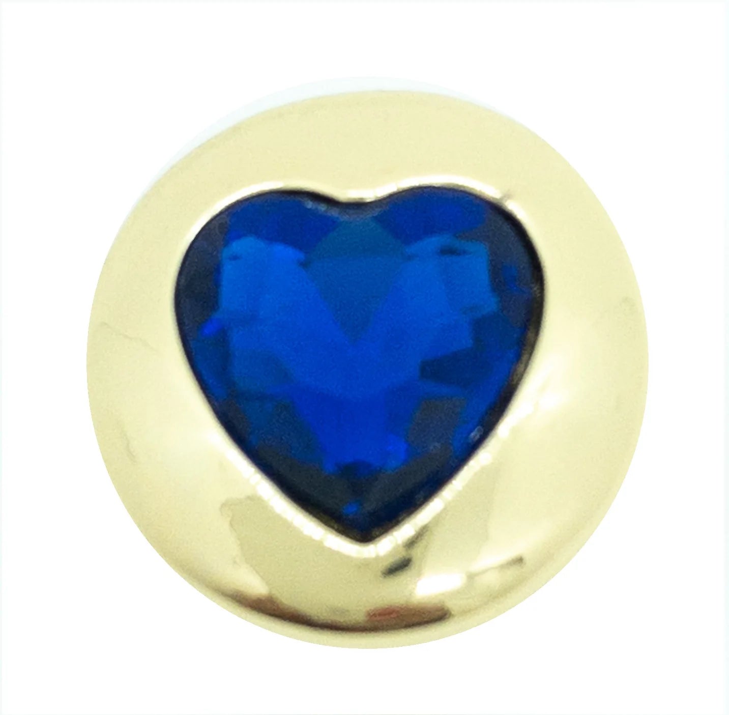 Heart -Gold with Royal Blue
