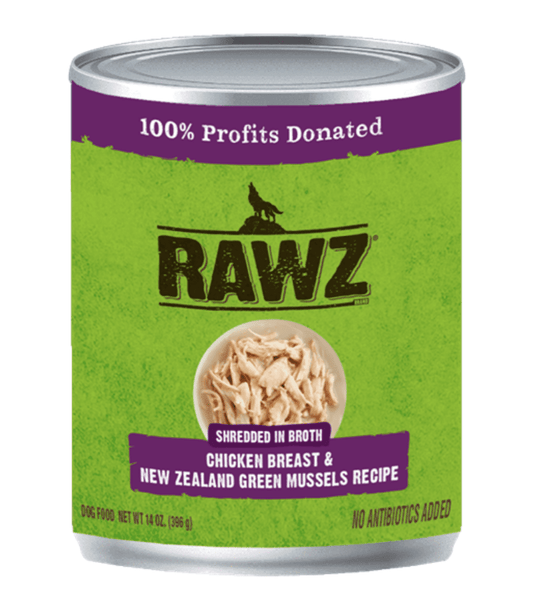 Rawz Shredded Chicken & Green Mussels -10oz