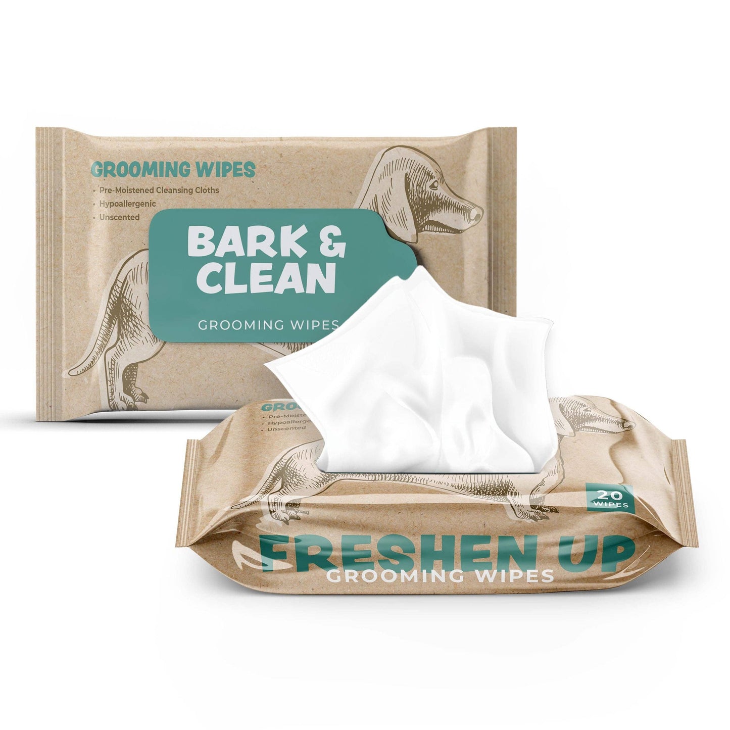 Travel-Sized Pup Wet Wipes for Dogs